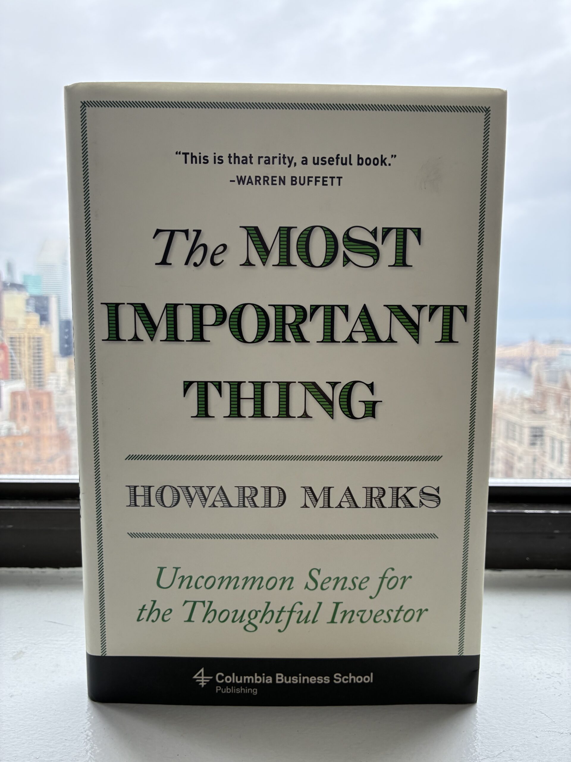 The Most Important Thing by Howard Marks — book cover